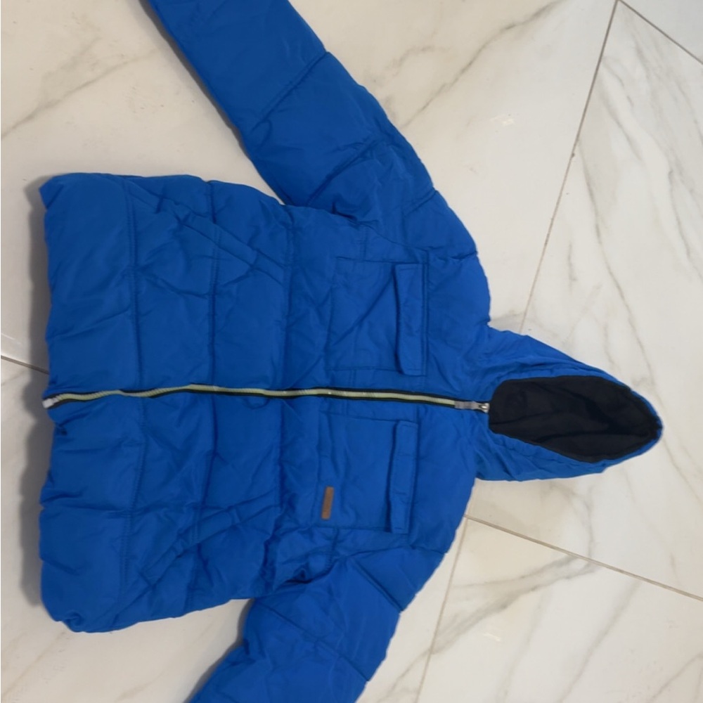 Vibrant Blue Kids Puffer Jacket